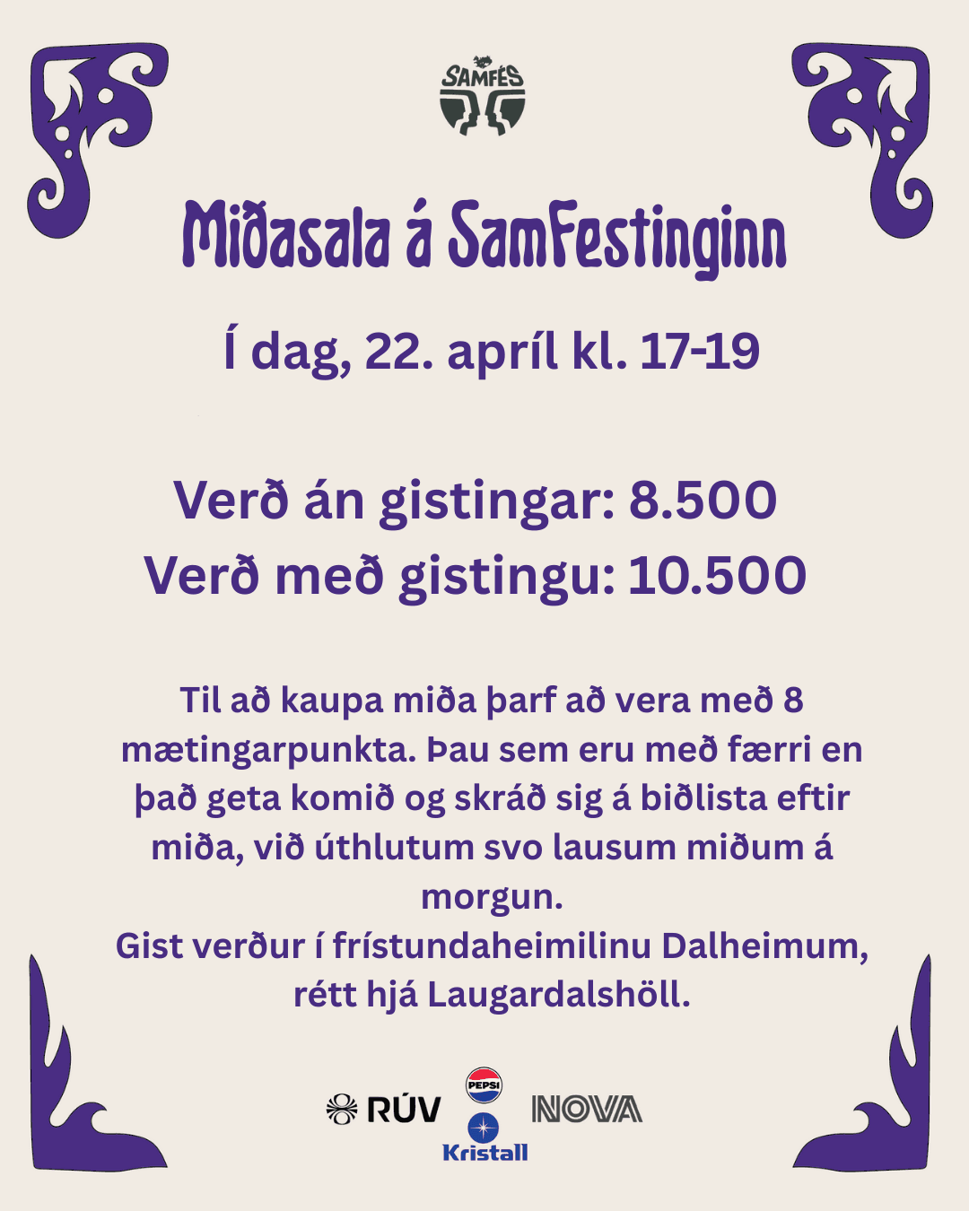 Miðasala á SamFestinginn 2025