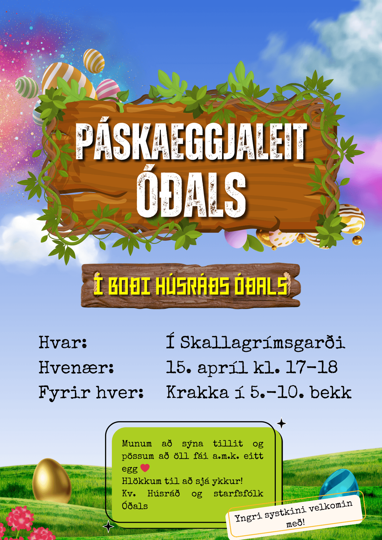 Páskaeggjaleit Óðals